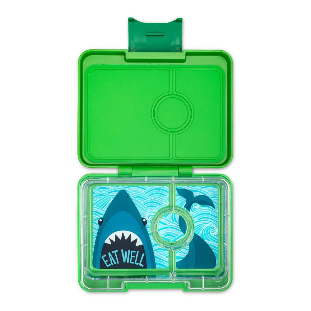 Fiambrera almuerzo snack 3C Jurassic Green Shark - Yumbox