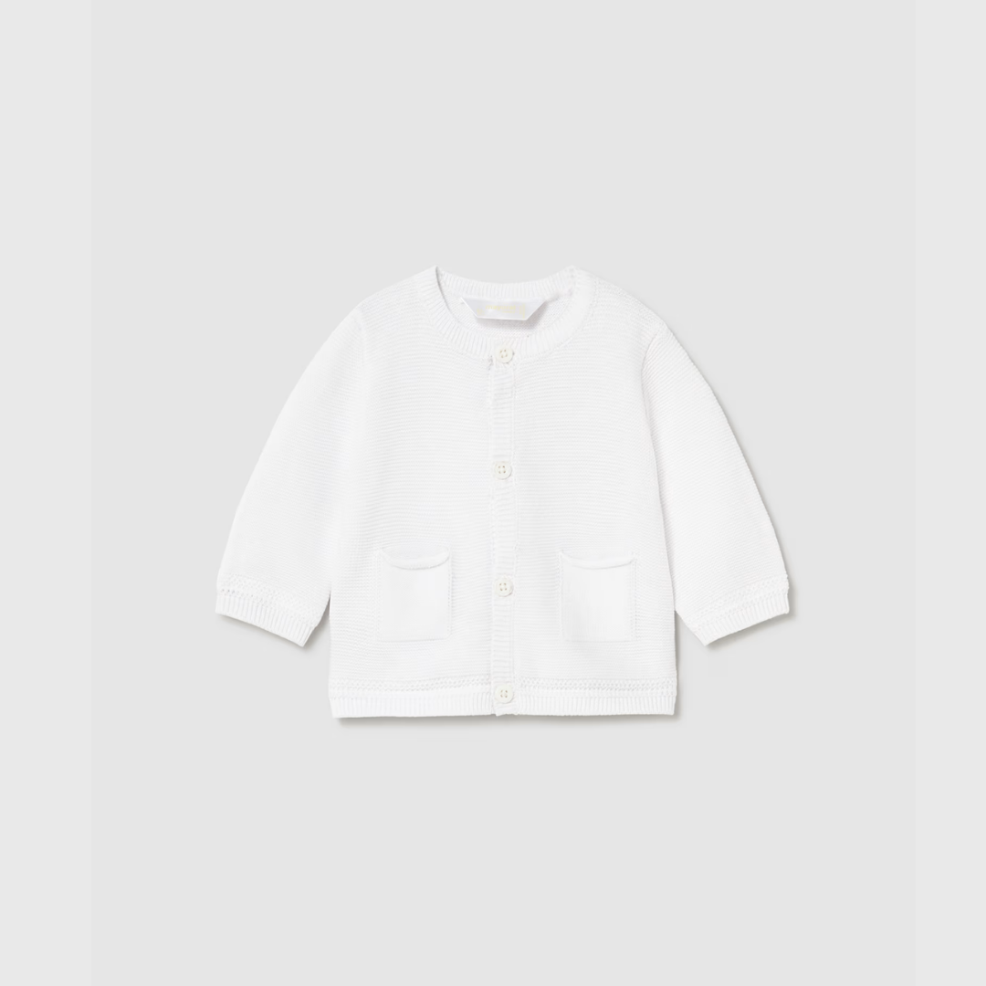 Cárdigan tricot bebé Blanco - Mayoral