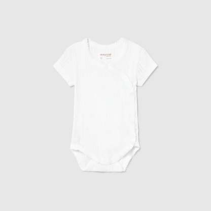 Body manga corta calado blanco - Mayoral