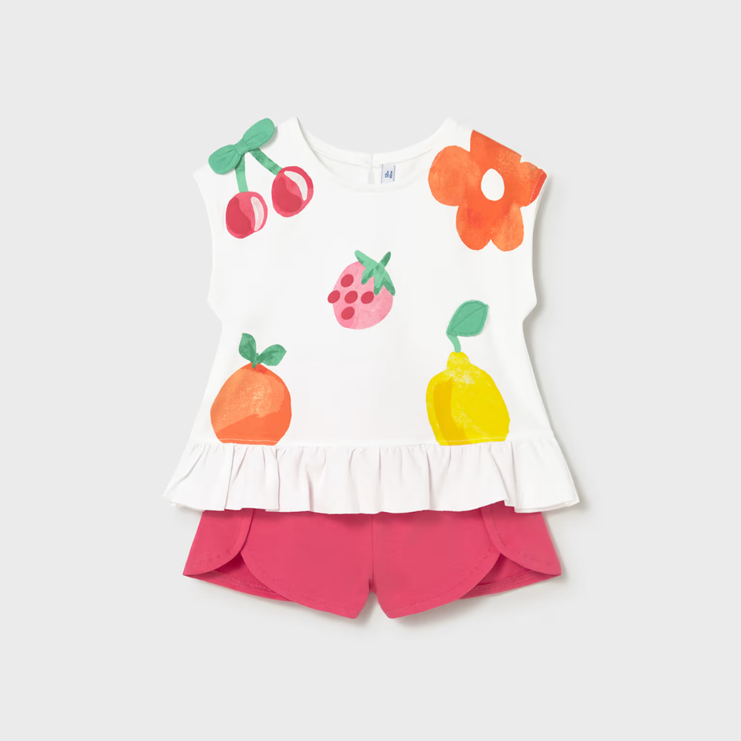 Conjunto bebé niña Frutas Hibisco - Mayoral
