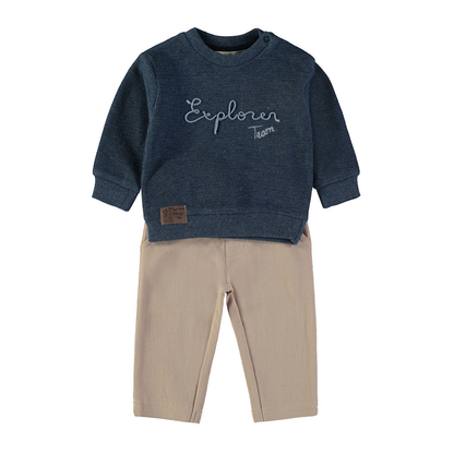 Conjunto Jersey Azul Marino y Pantalón "Explorer" – Babybol