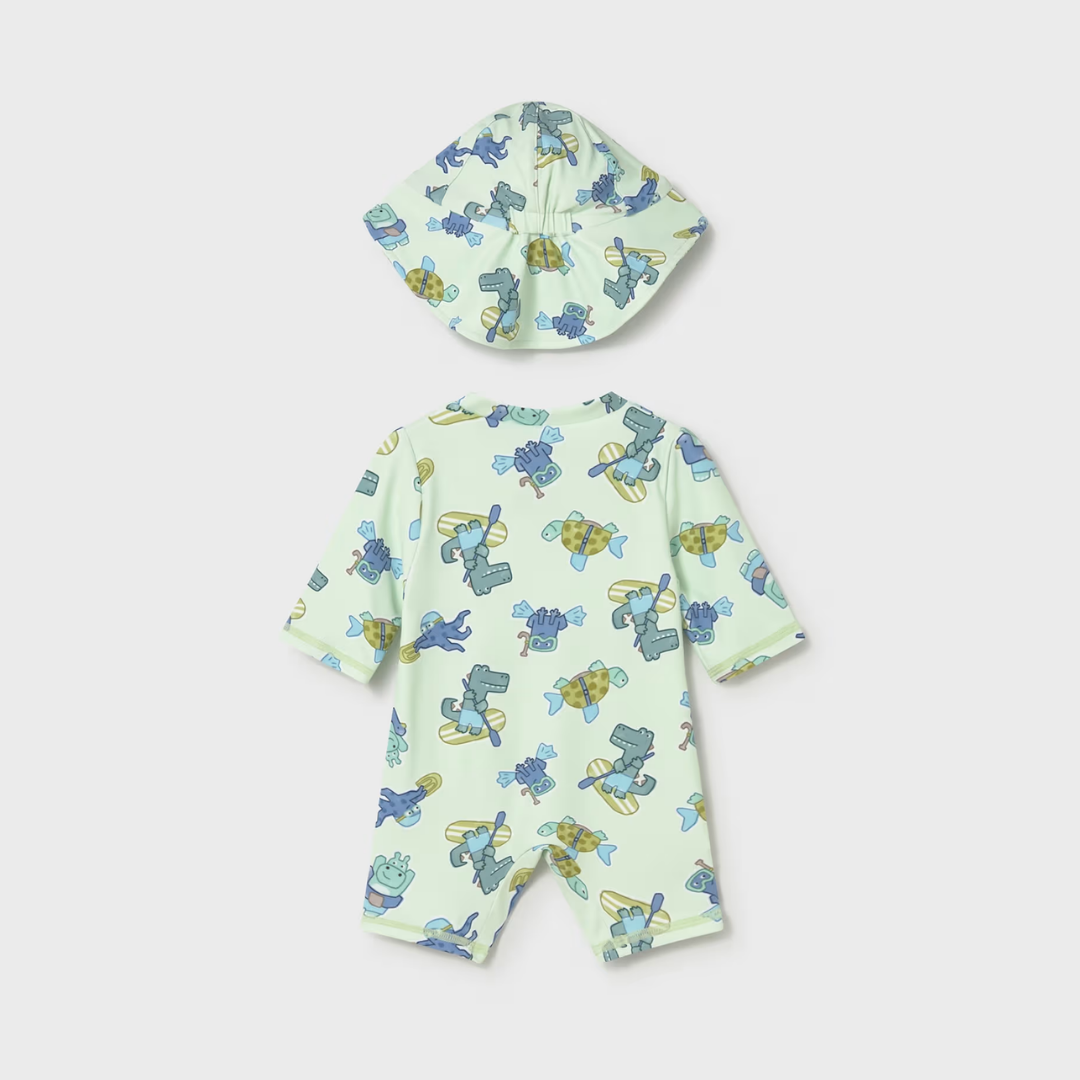 Bañador enterizo y gorro Hipodrilo - Mayoral