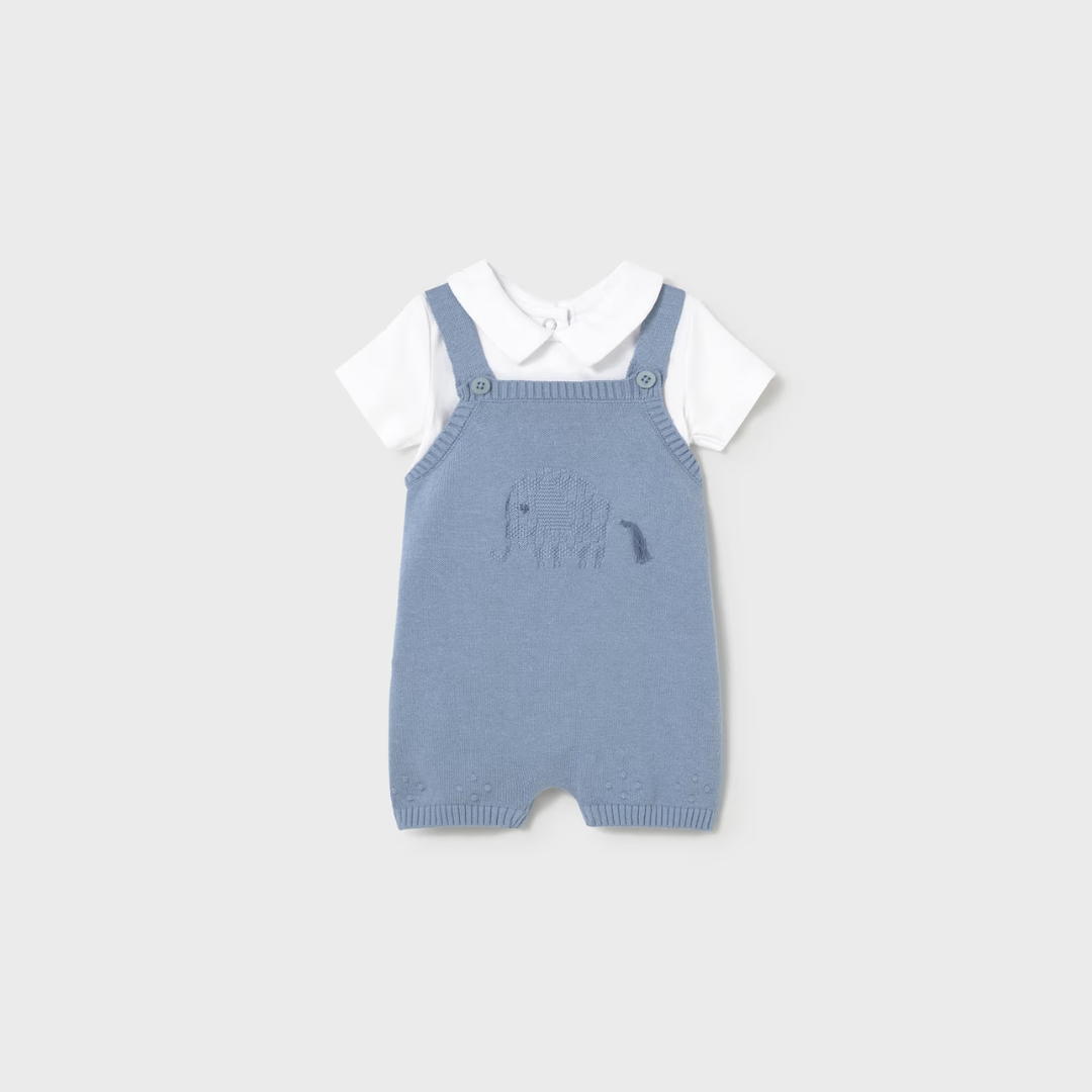 Conjunto peto tricot Azulón - Mayoral