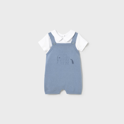 Conjunto peto tricot Azulón - Mayoral