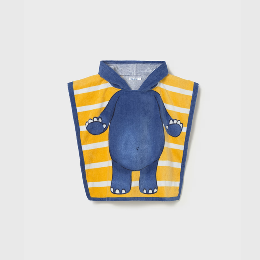 Toalla playa con capucha bebé Hipopótamo - Mayoral