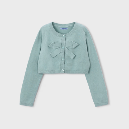 Rebeca tricot básica niña Lago - Mayoral