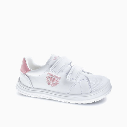 Deportivo tenis barefoot Sonic blanco/rosa - Pablosky