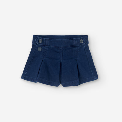 Falda-short denim blue Casual Preppy