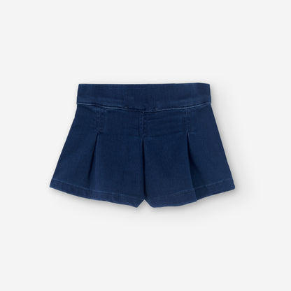 Falda-short denim blue Casual Preppy