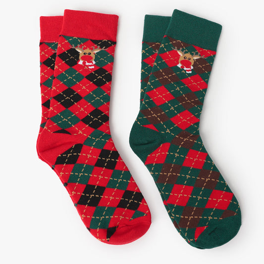 Pack 2 calcetines reno Reindeer - Navidad