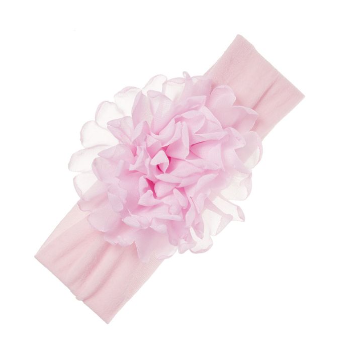 Turbante bebé con maxi flor de chiffon - Siena