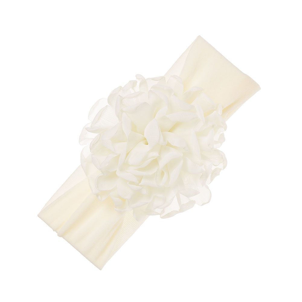 Turbante bebé con maxi flor de chiffon - Siena