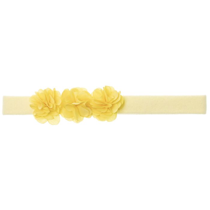 Turbante bebé con 3 flores summer al tono - Siena
