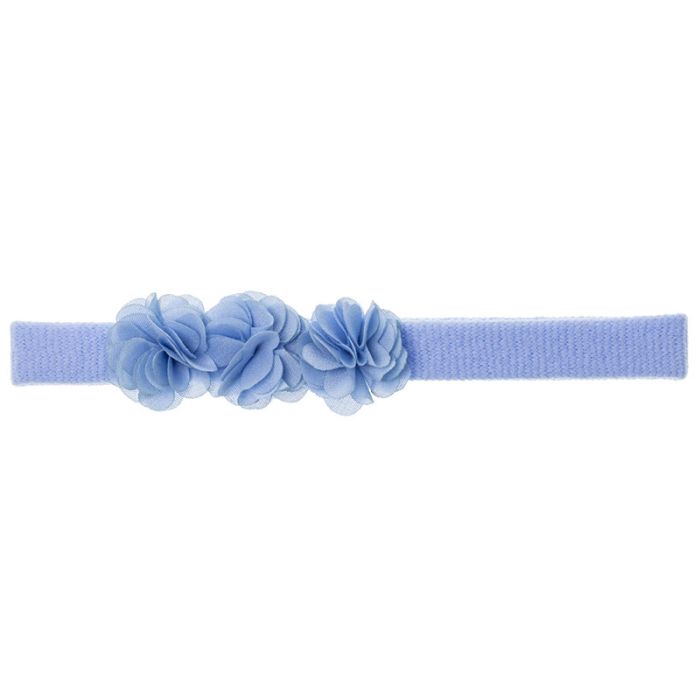 Turbante bebé con 3 flores summer al tono - Siena