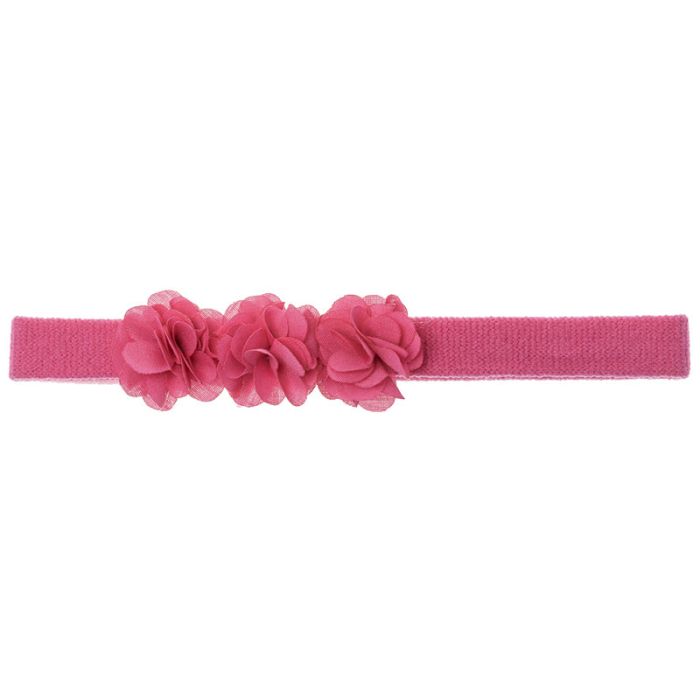 Turbante bebé con 3 flores summer al tono - Siena