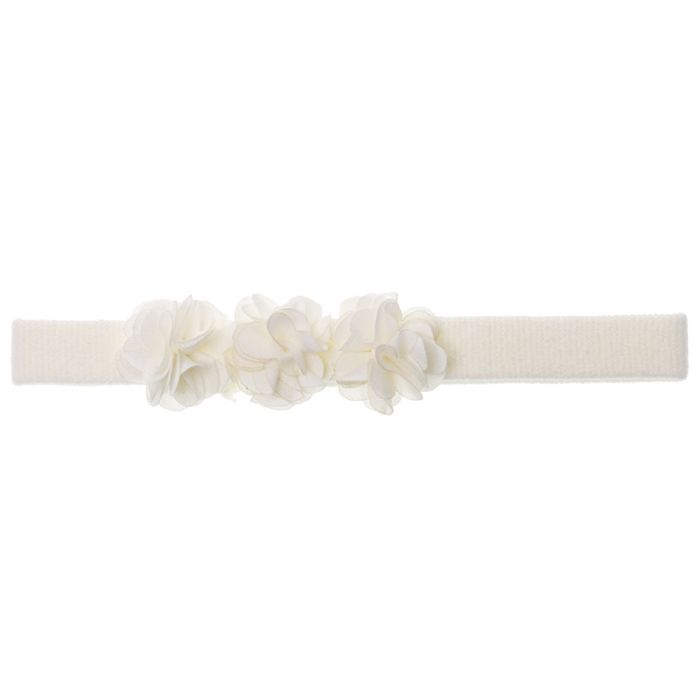 Turbante bebé con 3 flores summer al tono - Siena