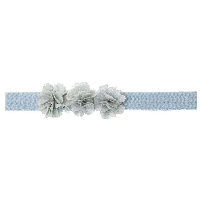 Turbante bebé con 3 flores summer al tono - Siena