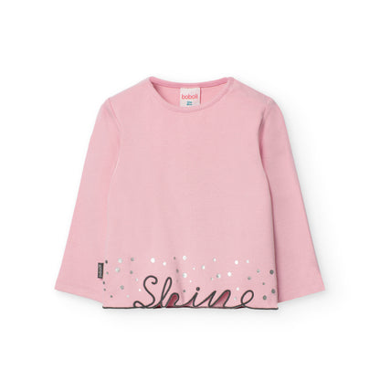 Camiseta shine Pink Girl - Boboli