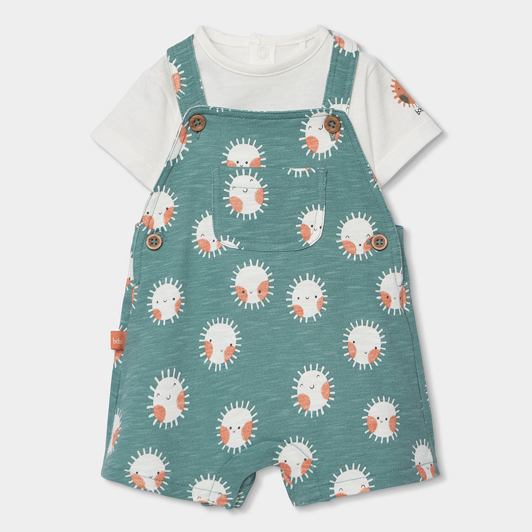 Peto y camiseta algodón estampado soles - Boboli