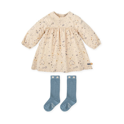 Vestido Estrella Fugaz crudo - Tutto Piccolo