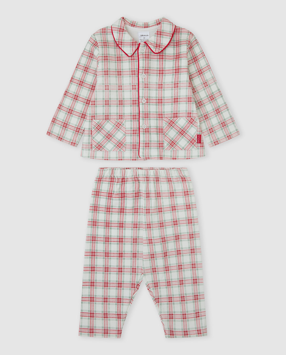Pijama Niño Cuadros Rojo y Verde – Tutto Piccolo
