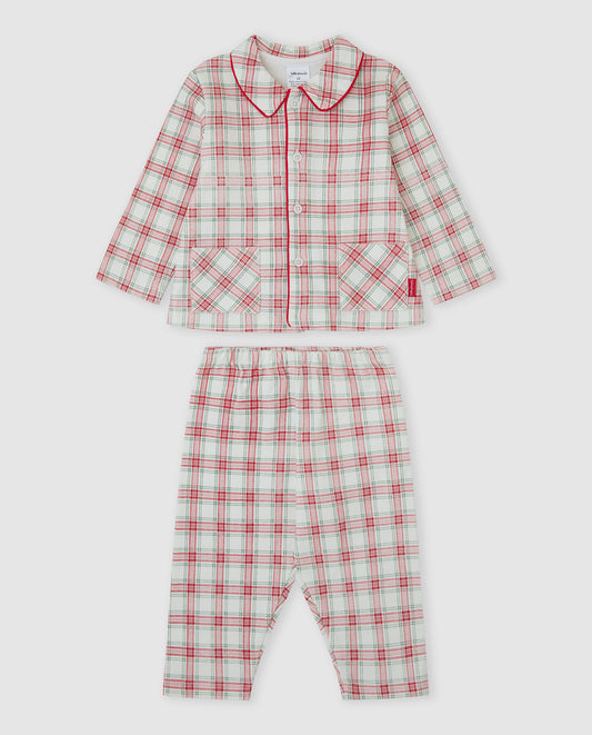 Pijama Niño Cuadros Rojo y Verde – Tutto Piccolo