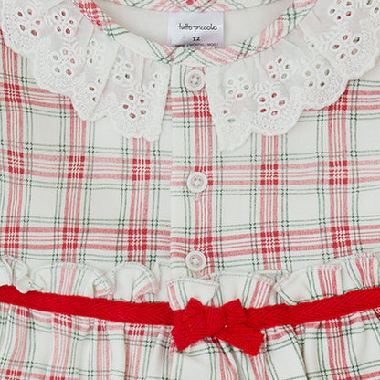 Pijama Niña Cuadros Rojo y Verde – Tutto Piccolo