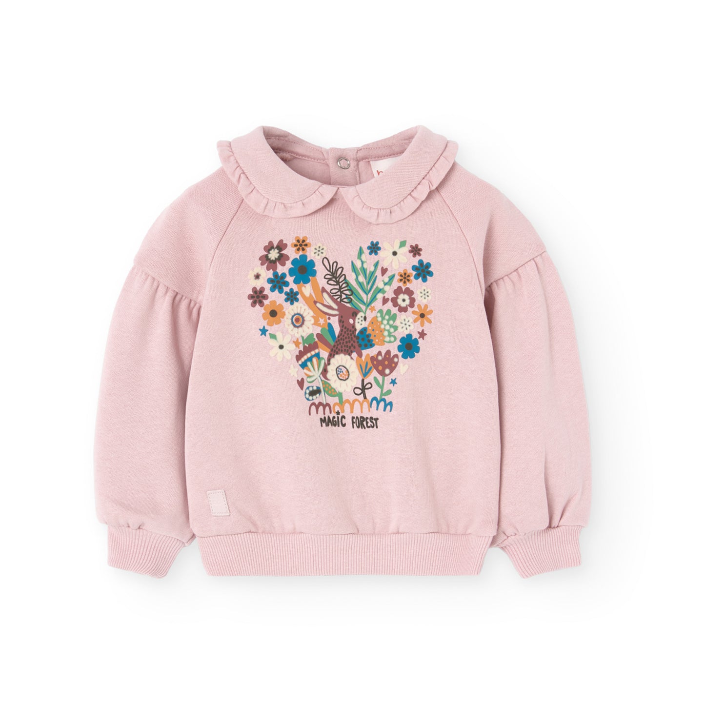 Sudadera flores rosa Folk & Nature