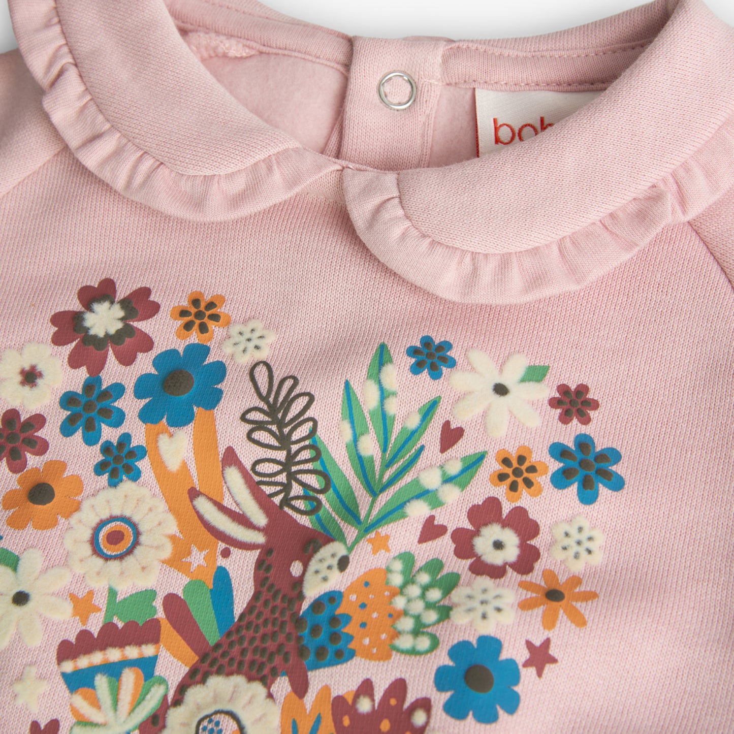 Sudadera flores rosa Folk & Nature