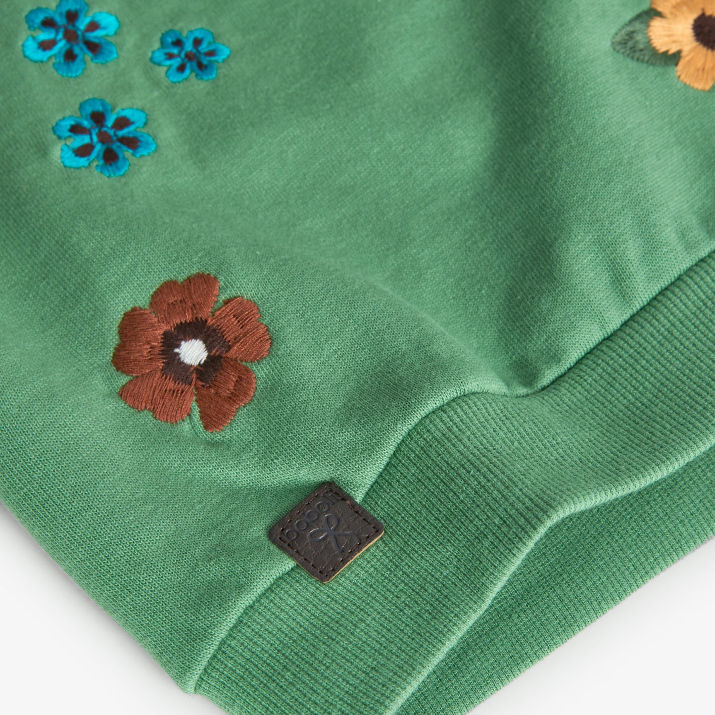 Sudadera flores verde Folk & Nature