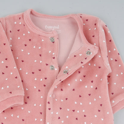 Pelele Hearts’ moon rosa - BabyBol