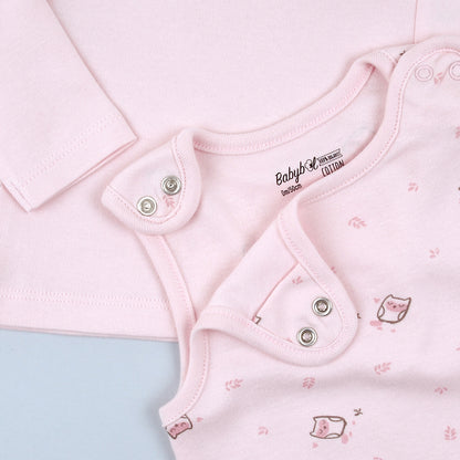 Conjunto peto dos piezas Grow wise little owl - BabyBol