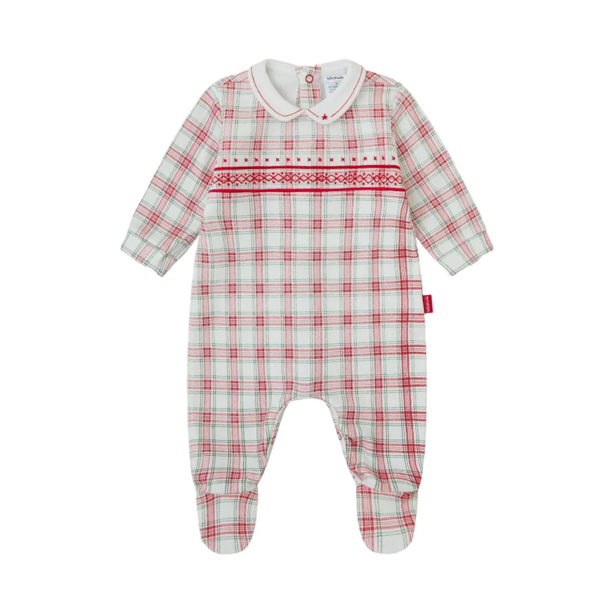 Pelele de Bebé Cuadros Rojo y Verde – Tutto Piccolo