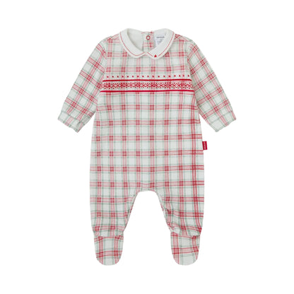 Pelele de Bebé Cuadros Rojo y Verde – Tutto Piccolo