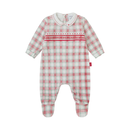 Pelele de Bebé Cuadros Rojo y Verde – Tutto Piccolo