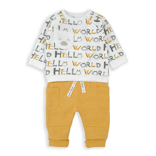 Chandal dos piezas Hello world BabyBol