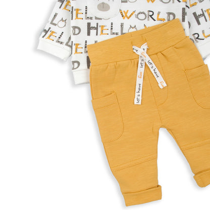 Chandal dos piezas Hello world - BabyBol