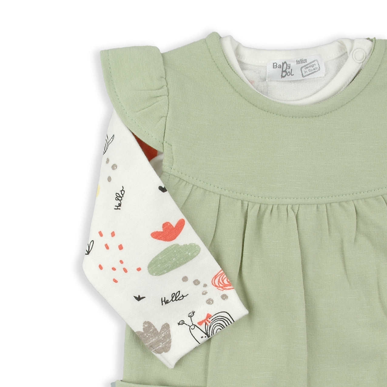 Conjunto peto 2 piezas Sending love - BabyBol