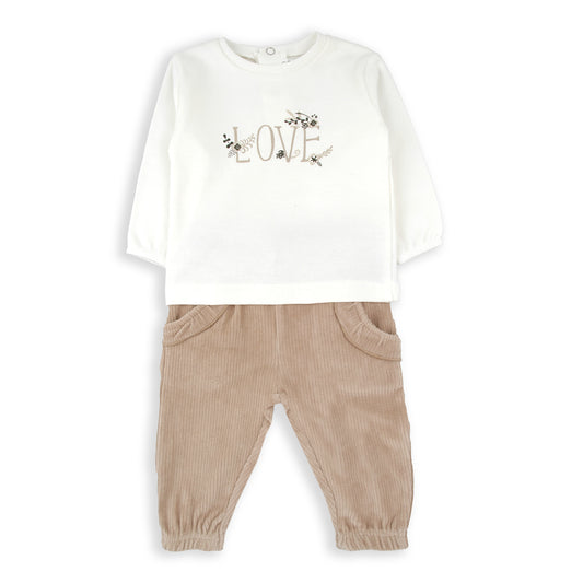 Conjunto dos piezas Wrap winter love BabyBol