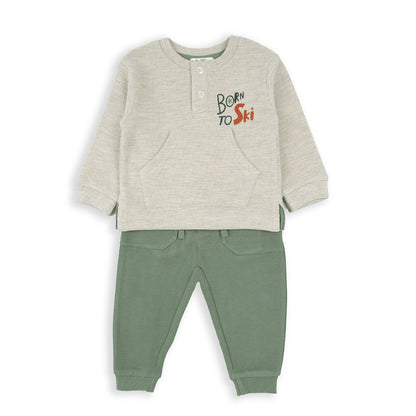 Chandal dos piezas Born to ski - BabyBol