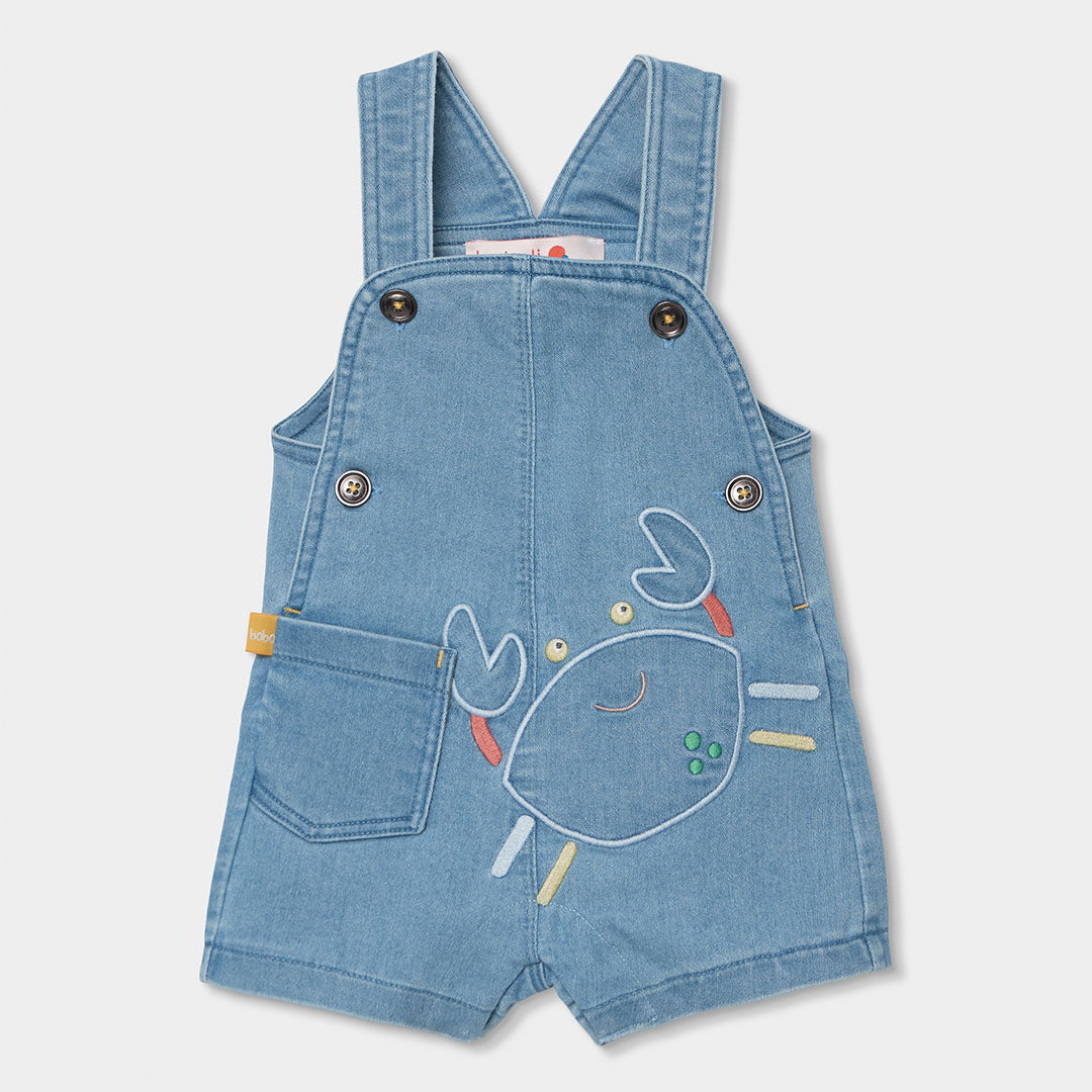 Peto y camiseta estampado cangrejo denim - Boboli