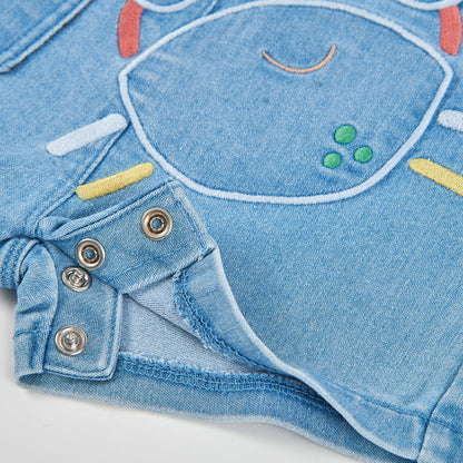 Peto y camiseta estampado cangrejo denim - Boboli