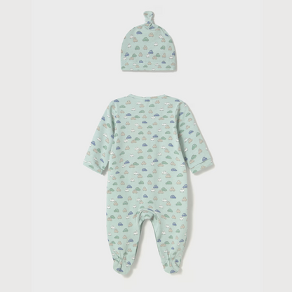 Pelele largo coches con gorro - Mayoral