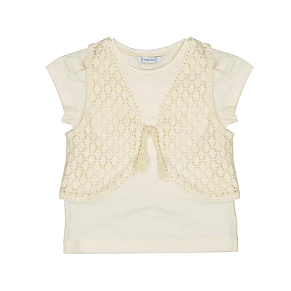 Camiseta con chaleco niña Mayoral