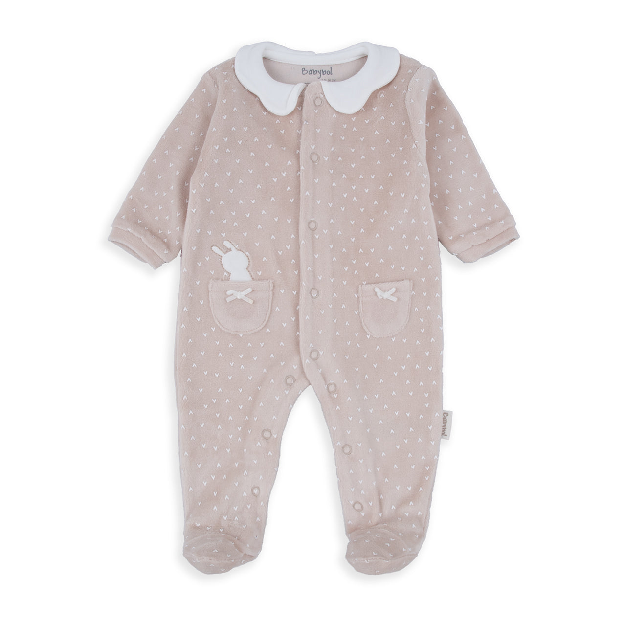 Pelele felpa beige Best Friends - BabyBol
