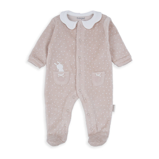 Pelele felpa beige Best Friends - BabyBol