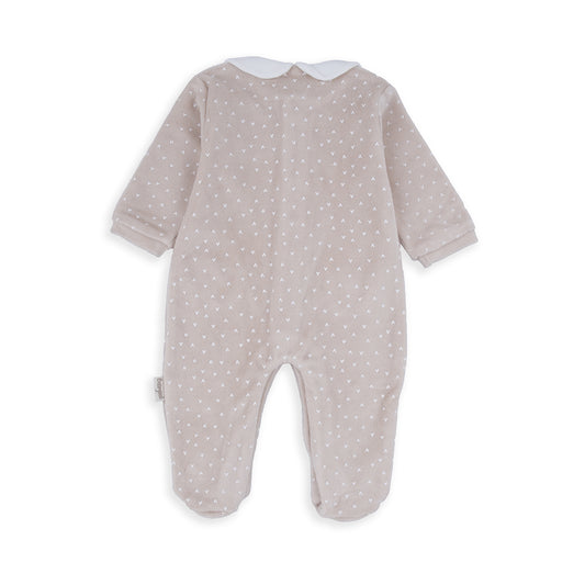 Pelele felpa beige Best Friends - BabyBol