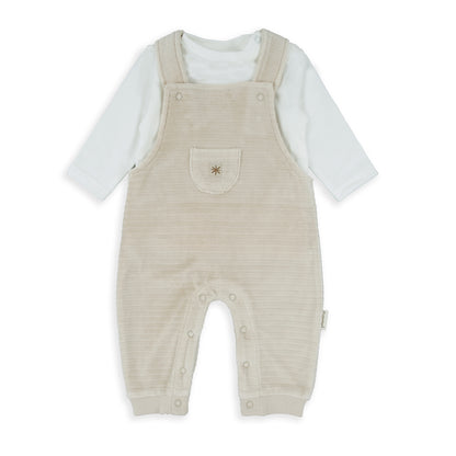 Conjunto peto felpa beige - BabyBol