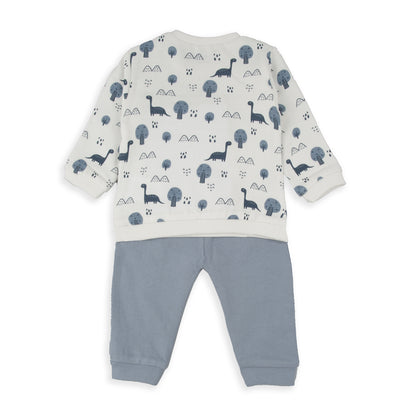 Conjunto chandal azul nube Dino world - BabyBol