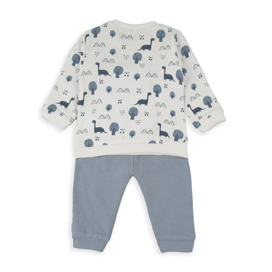 Conjunto chandal azul nube Dino world - BabyBol